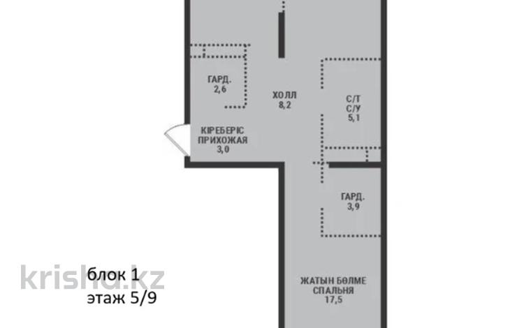 2-бөлмелі пәтер · 72 м² · 5/9 қабат, Ботакоз 5 БЕЗ КОМИССИИ, бағасы: 39.6 млн ₸ в Алматы, Алатауский р-н — фото 2