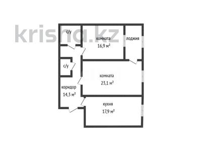3-комнатная квартира · 81.8 м² · 9/9 этаж, Проспект Абая 123 б за 43.9 млн ₸ в Костанае