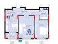 2-комнатная квартира · 67.82 м² · 7/12 этаж, Турар Рыскулов 18Б за 51 млн ₸ в Астане, Есильский р-н