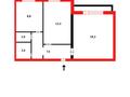 2-бөлмелі пәтер · 52.8 м² · 5/5 қабат, 4 микрорайон, бағасы: 9.2 млн ₸ в Абай — фото 6