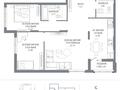 3-комнатная квартира · 75.87 м² · 8/9 этаж, Пересечение ул. Калдаякова и ул. Жургенова — БЕЗ КОМИСИИ! ВЫБОР ЭТАЖА И ПЛАНИРОВОК СО СКИДКОЙ за ~ 42.2 млн ₸ в Астане — фото 2