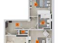 2-бөлмелі пәтер · 74.2 м² · 2/5 қабат, Алтын Орда 6г, бағасы: ~ 31.2 млн ₸ в Абай — фото 2