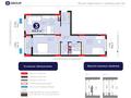 3-комнатная квартира · 70 м² · 5/8 этаж, Бухар жырау 31/1 — САМАЯ ВЫГОДНАЯ ЦЕНА за 54 млн ₸ в Астане, Есильский р-н