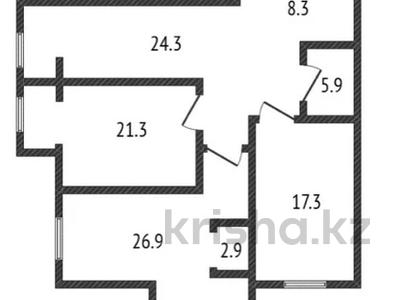 3-бөлмелі пәтер · 109 м² · 1/9 қабат, Алтын орда ш/а., бағасы: 41 млн ₸ в Актобе, мкр. Алтын орда