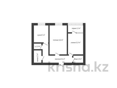 2-комнатная квартира, 52 м², 3/6 этаж, Коктем 11 за ~ 23.5 млн 〒 в Кокшетау