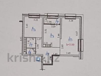 2-бөлмелі пәтер · 64 м² · 6 қабат, Манаса 109а, бағасы: 61 млн 〒 в Алматы, Бостандыкский р-н