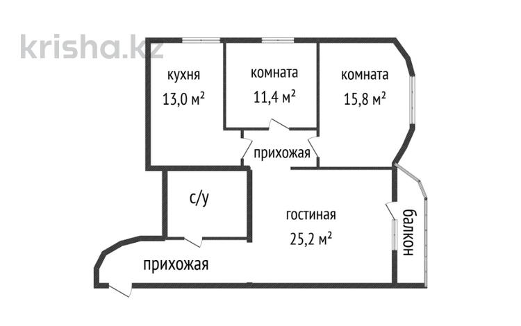 3-комнатная квартира · 86 м² · 2/9 этаж, Кокжал Барака за 40 млн ₸ в Усть-Каменогорске — фото 16