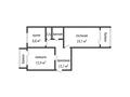 2-бөлмелі пәтер · 65.8 м² · 2/4 қабат, Нурай шағын ауданы 5, бағасы: 28.5 млн ₸ в Костанае, Микрорайон Нурай — фото 19