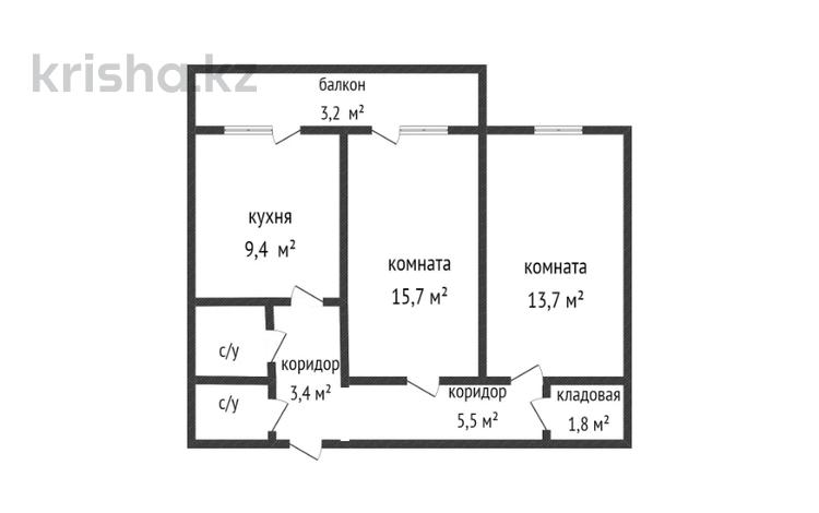 2-комнатная квартира, 56 м², 2/5 этаж, Ильяса Есенберлина 8 за 20.5 млн 〒 в Усть-Каменогорске — фото 7