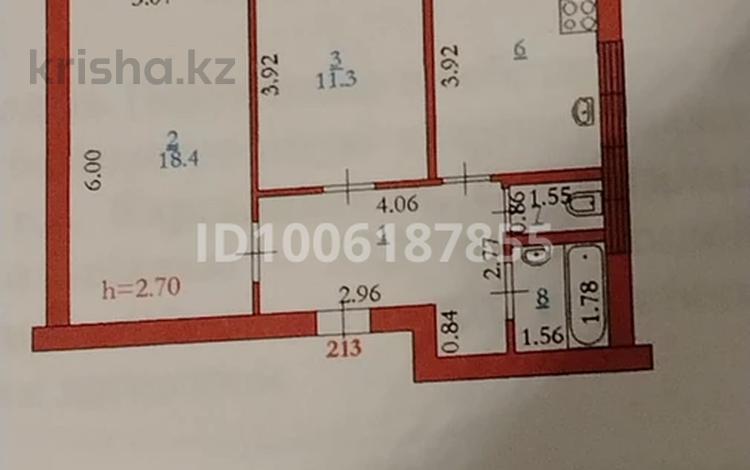 2-комнатная квартира · 55.3 м² · 9/9 этаж, Нур Актобе, 2 микрорайон 15 В за 16.5 млн ₸ — фото 2