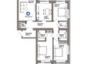 4-бөлмелі пәтер · 115.25 м² · 3/9 қабат, Турар Рыскулов 24А, бағасы: 83 млн ₸ в Астане, Есильский р-н — фото 3
