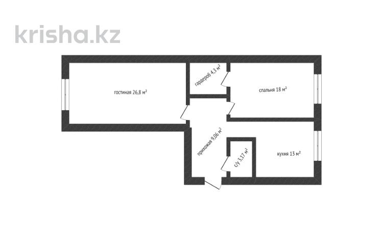 2-бөлмелі пәтер · 75.3 м² · 1/5 қабат, 19-й мкр 20, бағасы: 24 млн 〒 в Актау, 19-й мкр — фото 26