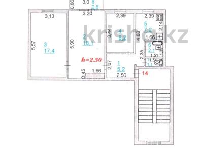 3-комнатная квартира · 60.1 м² · 5/5 этаж, 5 8 — Супермаркет Идеал за 15 млн 〒 в Атырау, мкр Привокзальный-5