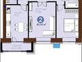 2-комнатная квартира · 61.14 м² · 9/9 этаж, Е 915 12 за 38.9 млн ₸ в Астане, Есильский р-н — фото 2