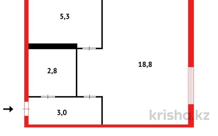 1-комнатная квартира · 31.1 м² · 3/4 этаж, ул. Ермекова за 11.9 млн ₸ в Караганде, Казыбек би р-н — фото 8
