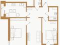 3-бөлмелі пәтер · 73.91 м² · 2/6 қабат, Байге, бағасы: 38.5 млн ₸ в Алматы