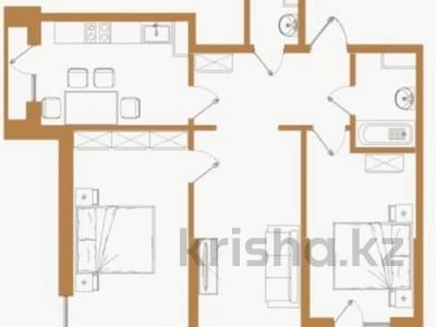 3-бөлмелі пәтер · 73.91 м² · 2/6 қабат, Байге, бағасы: 38.5 млн ₸ в Алматы