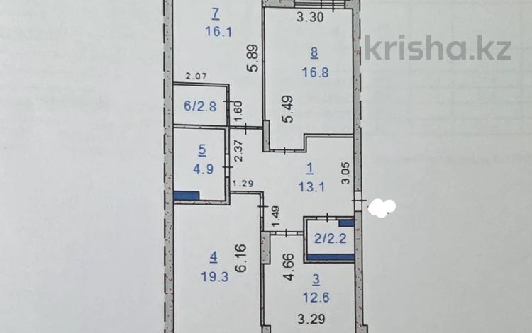 3-бөлмелі пәтер · 89.4 м² · 5/10 қабат, Гашека 5а, бағасы: 50 млн ₸ в Костанае — фото 2