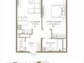 2-комнатная квартира · 55.8 м² · 3/8 этаж, Каныша Сатпаева 90а/1 за ~ 45.1 млн ₸ в Алматы, Бостандыкский р-н