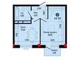 1-комнатная квартира · 45.9 м², ул. Момышулы, севернее ул. Монке би за ~ 17 млн 〒 в Алматы, Алатауский р-н — фото 3