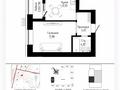 1-бөлмелі пәтер · 40.43 м² · 4 қабат, Культегин 3 3, бағасы: 29.5 млн ₸ в Астане, Нура р-н