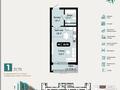 1-комнатная квартира · 32 м² · 6/9 этаж, А102 11/1 за 13 млн ₸ в Астане, Сарайшык р-н — фото 3