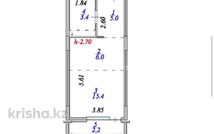1-комнатная квартира · 32 м² · 6/9 этаж, А102 11/1 за 13 млн ₸ в Астане, Сарайшык р-н — фото 8