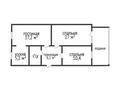 3-бөлмелі пәтер, 65 м², 1/5 қабат, Наримановская 122/1, бағасы: 18 млн 〒 в Костанае — фото 2