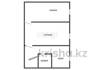 2-комнатная квартира · 45.3 м² · 1/5 этаж, Авангард мкр.2 10 за 12.5 млн 〒 в Атырау, мкр Авангард-2
