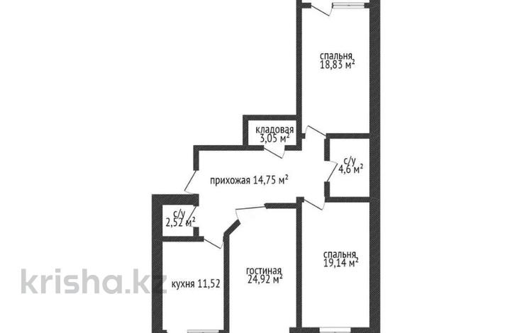 3-комнатная квартира, 122.47 м², 9/9 этаж, 11-й мкр 58 за ~ 30.6 млн 〒 в Актау, 11-й мкр — фото 5