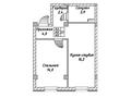 1-комнатная квартира, 40.5 м², жилой массив Жана куат 76 за ~ 13.4 млн 〒 в  — фото 2