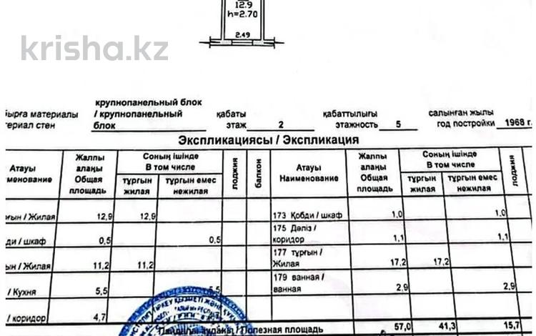 3-бөлмелі пәтер · 60 м² · 2/5 қабат, Райымбека — Назарбаева, бағасы: 35 млн ₸ в Алматы, Жетысуский р-н — фото 2