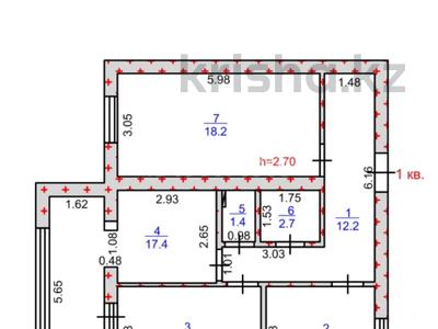 3-бөлмелі пәтер · 74.2 м² · 1/5 қабат, 15-ш/а. 9а — Набережная, бағасы: 18.2 млн ₸ в Актау, 15-й мкр