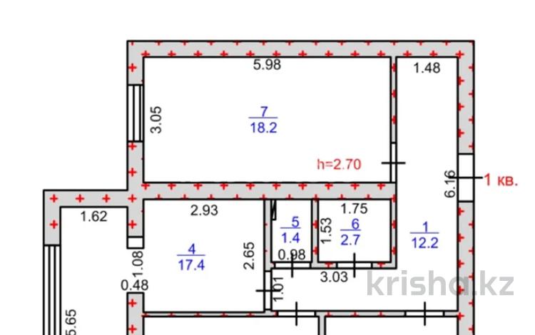 3-бөлмелі пәтер · 74.2 м² · 1/5 қабат, 15-ш/а. 9а — Набережная, бағасы: 18.2 млн ₸ в Актау, 15-й мкр — фото 2