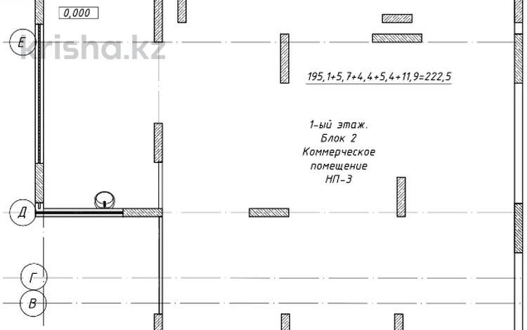 Свободное назначение, офисы, магазины и бутики, склады, общепит, салоны красоты, сельское хозяйство, бани, гостиницы и зоны отдыха, фитнес и спорт, медцентры и аптеки, образование, развлечения, конференц-залы, кабинеты и рабочие места, студии · 220.1 м² за ~ 1.5 млн ₸ в Астане, Нура р-н — фото 2
