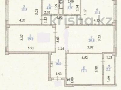 4-бөлмелі пәтер · 110 м² · 9/9 қабат, Нажимеденова 29, бағасы: 85 млн ₸ в Астане, Сарайшык р-н