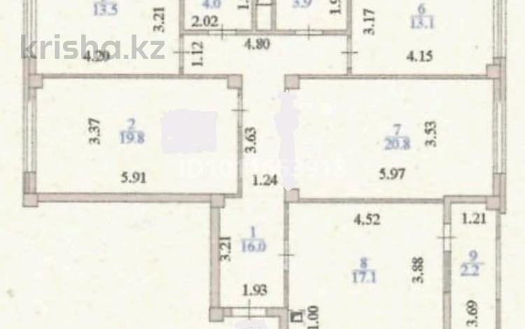 4-бөлмелі пәтер · 110 м² · 9/9 қабат, Нажимеденова 29, бағасы: 85 млн ₸ в Астане, Сарайшык р-н — фото 2