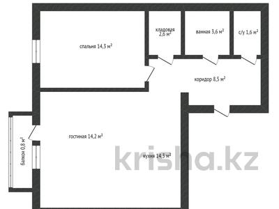 2-комнатная квартира · 60.1 м² · 3/5 этаж, проспект Назарбаева 11В — Медикус за 23 млн ₸ в Кокшетау