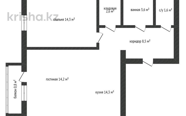 2-комнатная квартира · 60.1 м² · 3/5 этаж, проспект Назарбаева 11В — Медикус за 23 млн ₸ в Кокшетау — фото 29