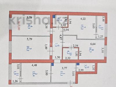4-комнатная квартира · 118 м² · 3/9 этаж, мкр Комсомольский, Орынбор 16 — Алихана Бокейханова за 110 млн ₸ в Астане, Есильский р-н