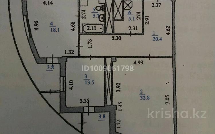 2-бөлмелі пәтер · 103.2 м² · 14/22 қабат, Шамши Калдаяков 11, бағасы: 45 млн ₸ в Астане, Сарайшык р-н — фото 2