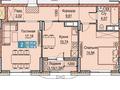 2-комнатная квартира · 60 м² · 4/16 этаж, Хусейн Бен Талал за ~ 53.9 млн ₸ в Астане, Есильский р-н — фото 2