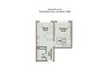 1-бөлмелі пәтер · 37.85 м² · 1/6 қабат, Пос. Гульдала 9, бағасы: ~ 21.2 млн ₸