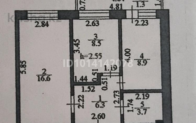 2-бөлмелі пәтер · 45 м² · 5/5 қабат, Манаса 23/1, бағасы: 22 млн ₸ в Астане, Алматы р-н — фото 4