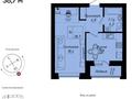 1-бөлмелі пәтер · 38.7 м² · 9/9 қабат, Улы дала 40 — Улы дала -Толе би, бағасы: 23.2 млн ₸ в Астане, Нура р-н — фото 2