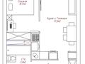 2-бөлмелі пәтер · 37 м² · 6/9 қабат, Шұғыла ш/а. 12а/1 — ул. Толеби - уг. пр. Алатау, бағасы: 25 млн ₸ в Алматы, Наурызбайский р-н — фото 2