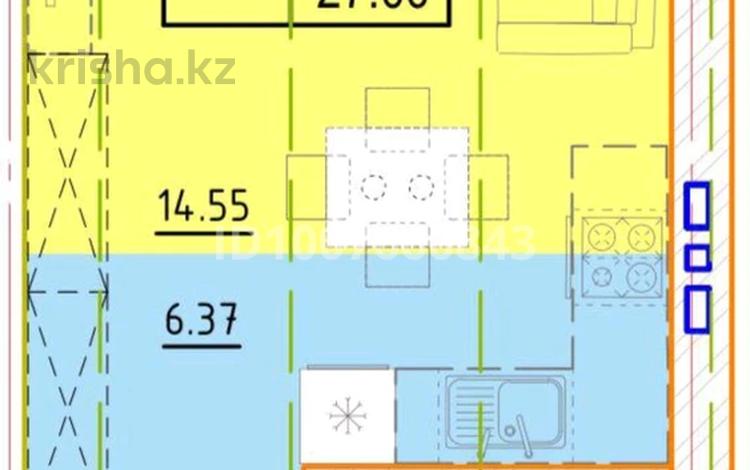 1-комнатная квартира · 27 м² · 2/6 этаж, Микрорайон Береке, Микрорайон Береке ? за 12.9 млн ₸ в Костанае — фото 2