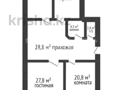 3-комнатная квартира, 121 м², 2/10 этаж, Сактаган Баишева Обл Гаи Метро 7а — Метро Тайманова за 65 млн 〒 в Актобе