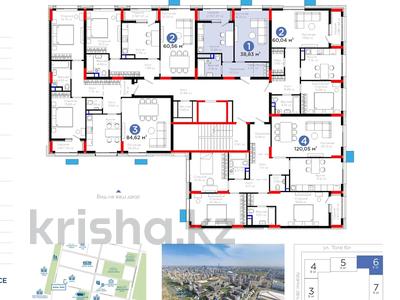 1-бөлмелі пәтер · 39.1 м² · 9/9 қабат, Толе би 22, бағасы: 27 млн ₸ в Астане, Нура р-н