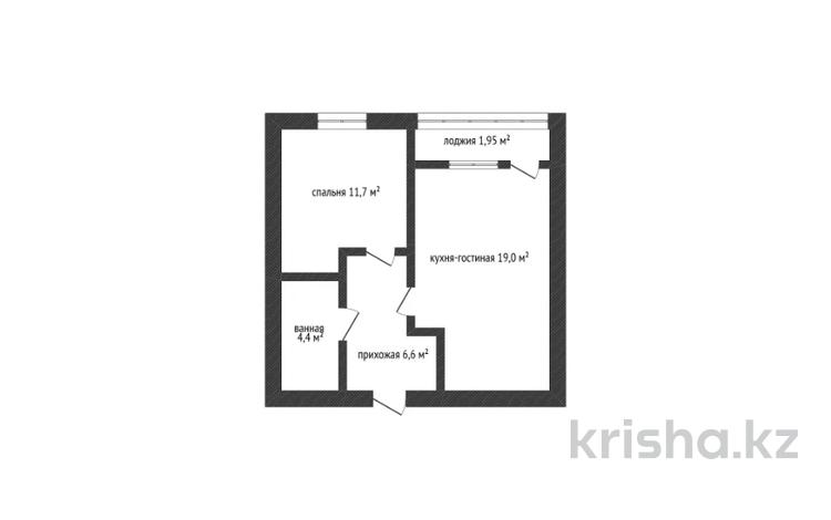 2-бөлмелі пәтер · 44.5 м² · 2/9 қабат, коктем 5/5, бағасы: 17 млн ₸ в Кокшетау — фото 5